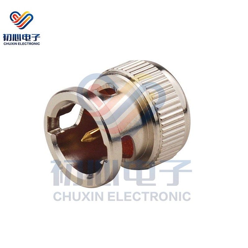 金属BNC防尘帽Q9n母头金属保护盖有针无链BNC短路器防尘防水保护