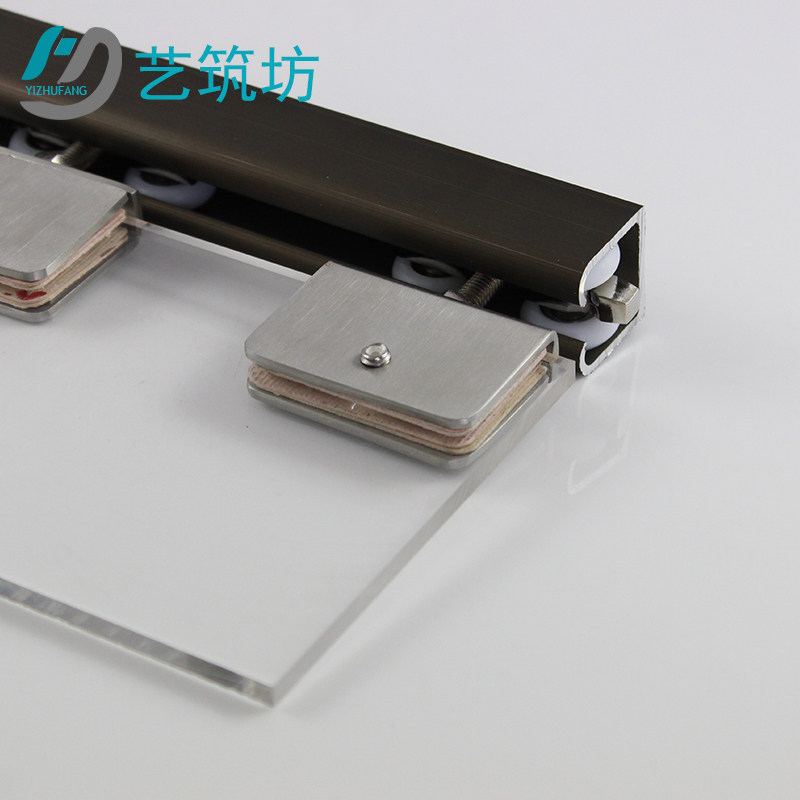 移门轨道吊轨推拉门吊滑静音实木门卫生间玻璃门折叠W吊门滑轮配