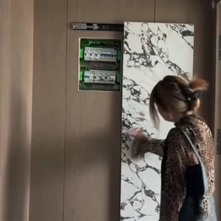 左右平移滑轨f反弹侧装轨道导轨滑动电表箱挂画装饰画推拉重型承