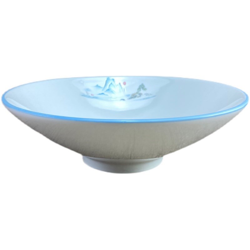 面碗拉面碗家用面条碗斗笠陶瓷碗汤碗米N线碗餐具高级感高脚碗