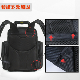 法斯特耐磨防水工具包多功能维修加厚帆布电脑Q包双肩背包电工专