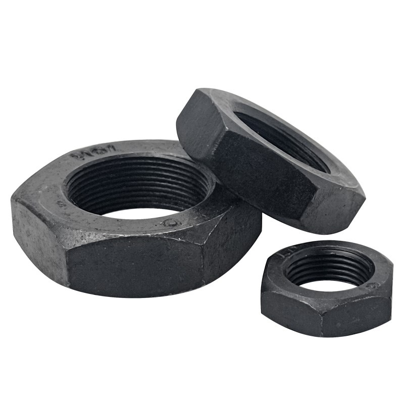 8级细牙六角薄螺母GjB6173发黑薄螺帽M14M16M18M20-M36*1.5M28*1.