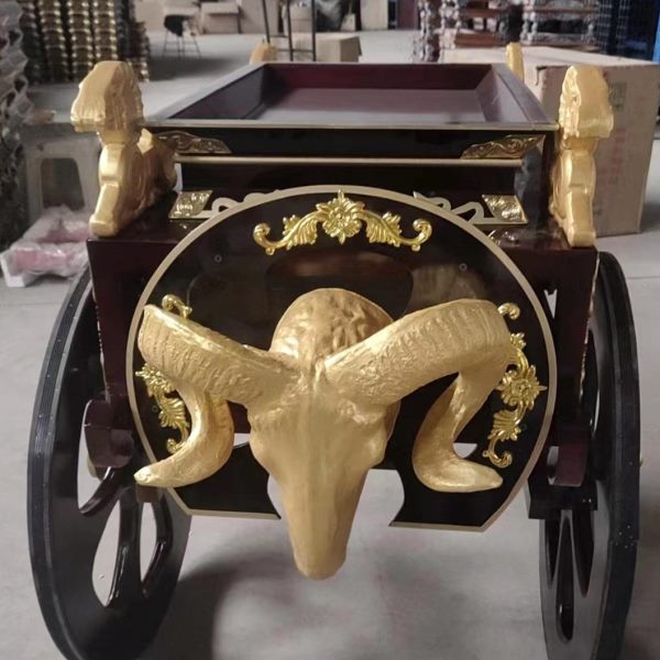 烤全羊羊头车蒙古烤全羊餐车实木手工打造勒勒车托盘蒙古包饭店车