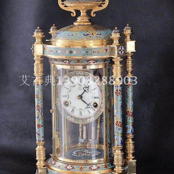 昱轩钟表 欧式纯铜座钟 机械座钟 仿古座钟 景园亭泰蓝座钟,家居饰品,座钟,淘宝优惠券,粉丝福利购,淘宝优惠卷