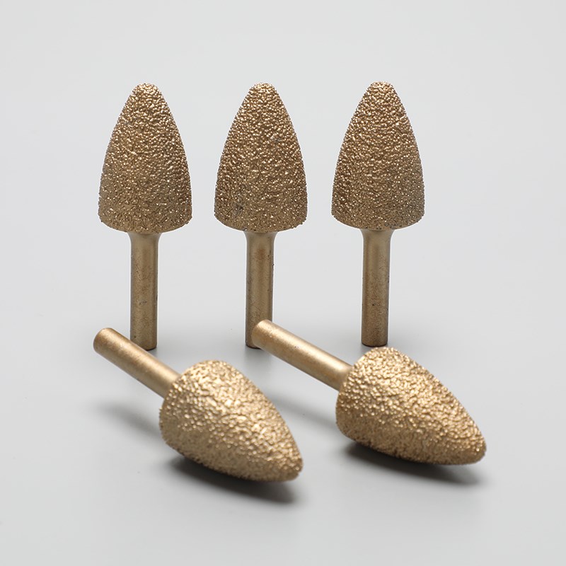 金刚石磨头球墨铸铁打磨柱石材打磨头手电钻钎焊硬质合Z金磨头神