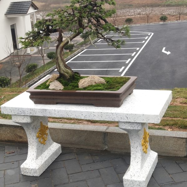 水泥盆景桌模具水泥花盆模具长方形观景台桌庭院园林塑料模型自制