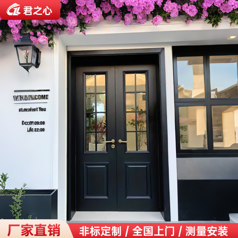 别墅大门法式农村自建房玻璃入户大门进户门防盗门铸铝门玻璃大门,全屋定制,进户门,淘宝优惠券,粉丝福利购,淘宝优惠卷