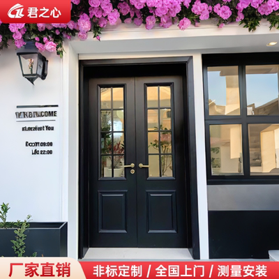 甲级法式别墅大门玻璃门家用定制