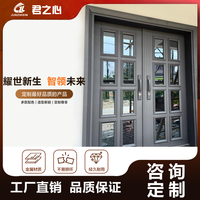 法式复古入户门防盗门别墅大门农村自建房大门对开门高端私人定制