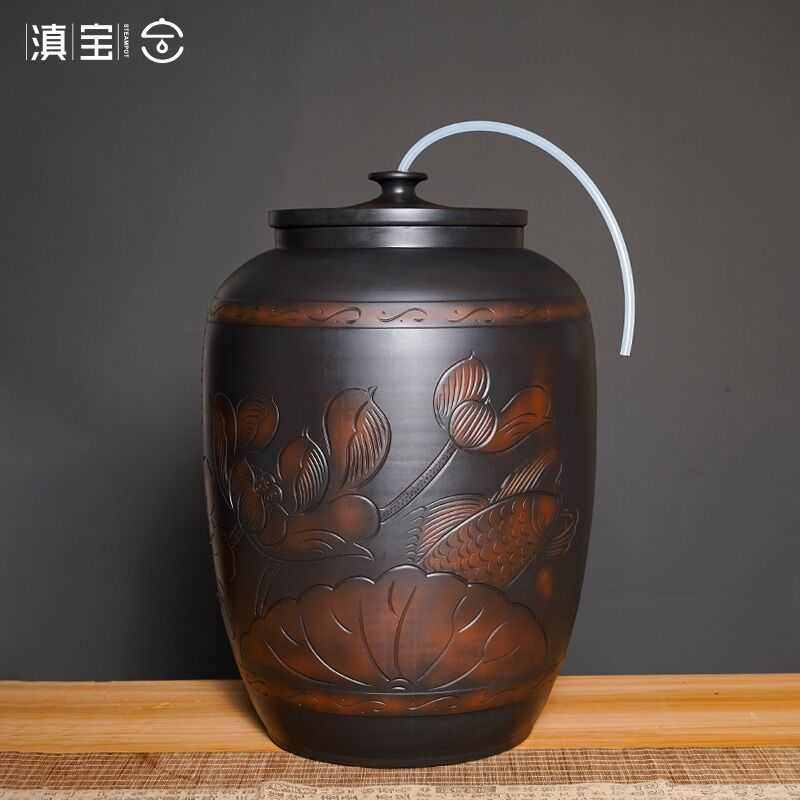 储水桶陶瓷水缸储水用家用老式带盖抽水茶台泡茶储水罐装纯净水桶,家庭/个人清洁工具,水桶,淘宝优惠券,粉丝福利购,淘宝优惠卷
