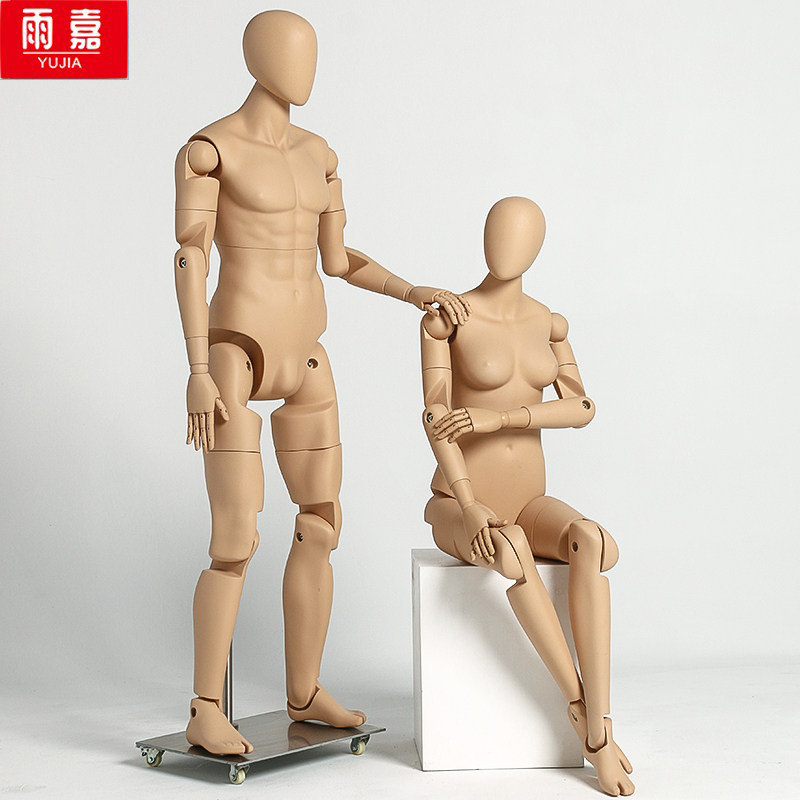全身模特道具男女运动跑步机器人可活动多功能造型人台示架