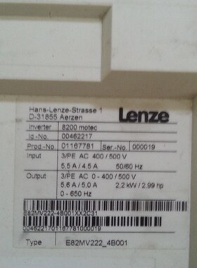 enze变频器  E-00