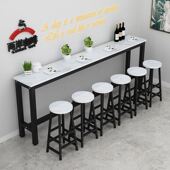 吧台桌家用靠墙小吧台桌奶茶店吧台桌G子高脚桌长条桌咖啡桌窄桌