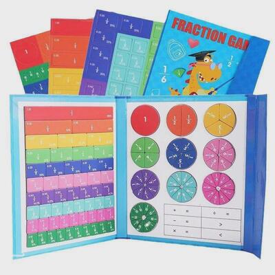 Magnetic Fraction Learning Math Toy MoJntessori Arithmetic T