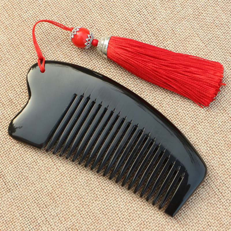 天然 黑水牛角梳子密齿直发梳 儿童婴儿牛角梳男女式便携旅行梳子,家庭/个人清洁工具,梳子/化妆梳/按摩梳,淘宝优惠券,粉丝福利购,淘宝优惠卷