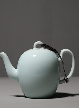 影青陶瓷美人肩茶壶 功夫茶具青瓷瓷壶 过滤泡茶壶