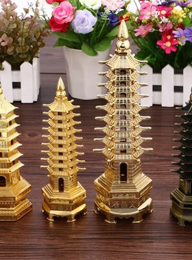 合金文昌塔九层 纯铜文昌塔十三层招财