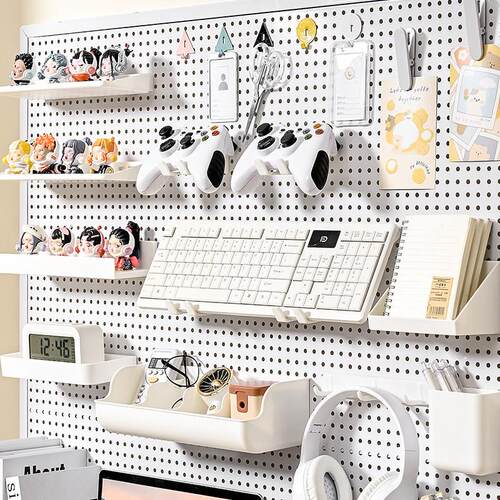 15mm 3cm孔间距创意家居孔板挂钩配件圆孔书桌书架隔板挂板储物篮