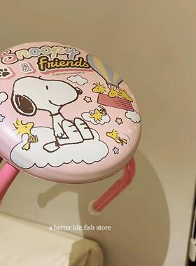 *Fish store*会叫的矮凳儿童PU软软小圆凳子可叠加成人可用换鞋凳