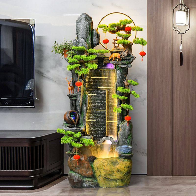 假山流水喷泉鱼池客厅玄关循环水招财风水轮造景乔迁开业落地摆件,家居饰品,流水摆件,淘宝优惠券,粉丝福利购,淘宝优惠卷