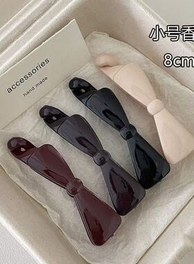 蝴蝶结小号香蕉夹女后脑勺竖夹2025新款高马尾神器固定抓夹子发夹