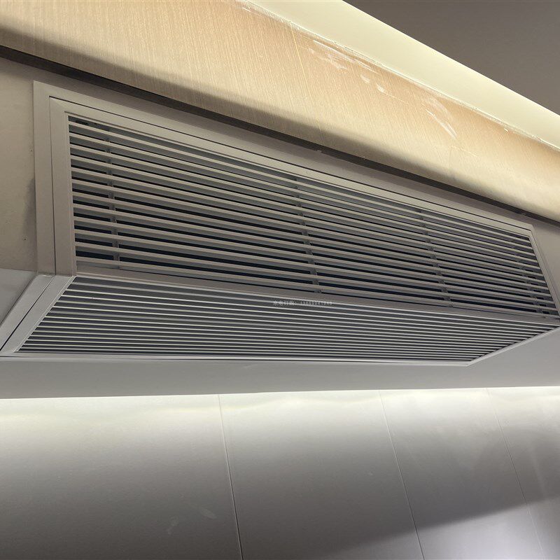 定制新风中央空调出风口铝合金L 型室内挂机装饰百叶窗栅格空调罩