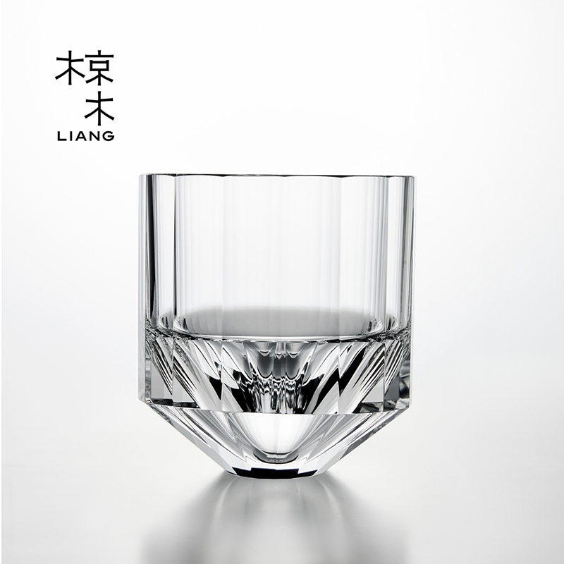 椋木冷切水晶威士忌酒杯高端K9水晶杯洋酒杯威士忌杯郁金香杯礼盒