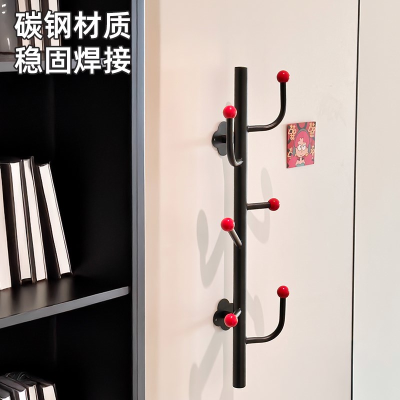挂衣钩壁挂式卧室衣帽架铁艺玄关客厅挂包架V浴室墙上挂架