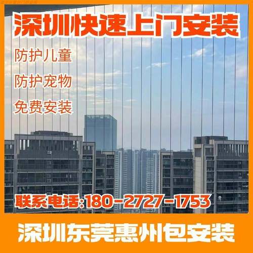 隐形防盗网封窗阳台防护网防猫网儿童防护栏深圳惠州东莞包安装