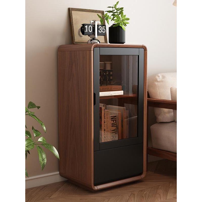 茶柜置物架全实木边柜客厅沙发侧柜床头柜电视柜茶水柜茶叶收纳柜