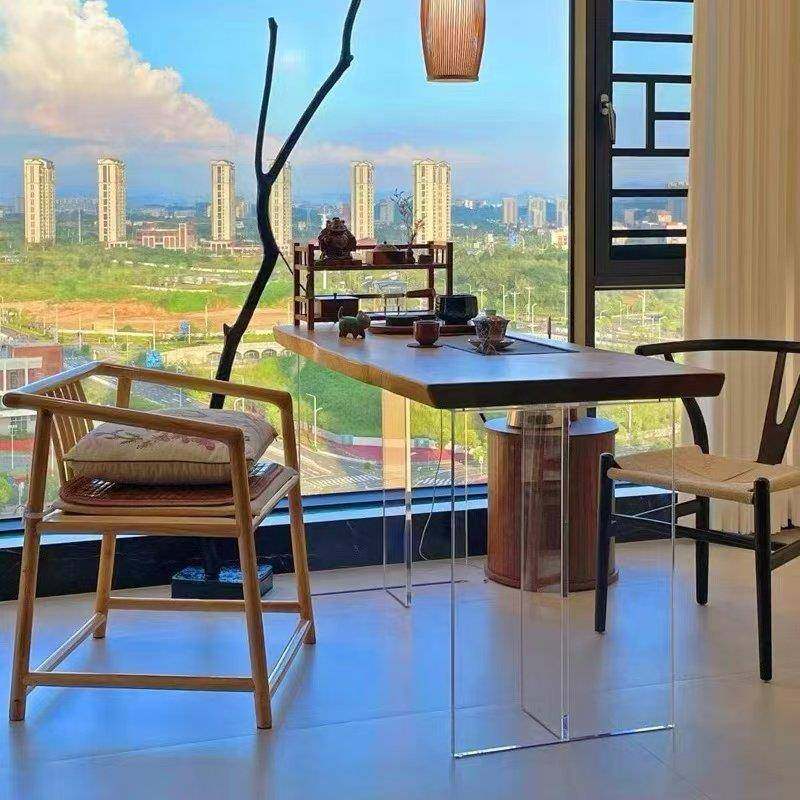 整板实木压克力泡茶桌客厅家用自然边悬浮阳台泡茶大板桌子茶台,住宅家具,家用茶台/茶桌,淘宝优惠券,粉丝福利购,淘宝优惠卷