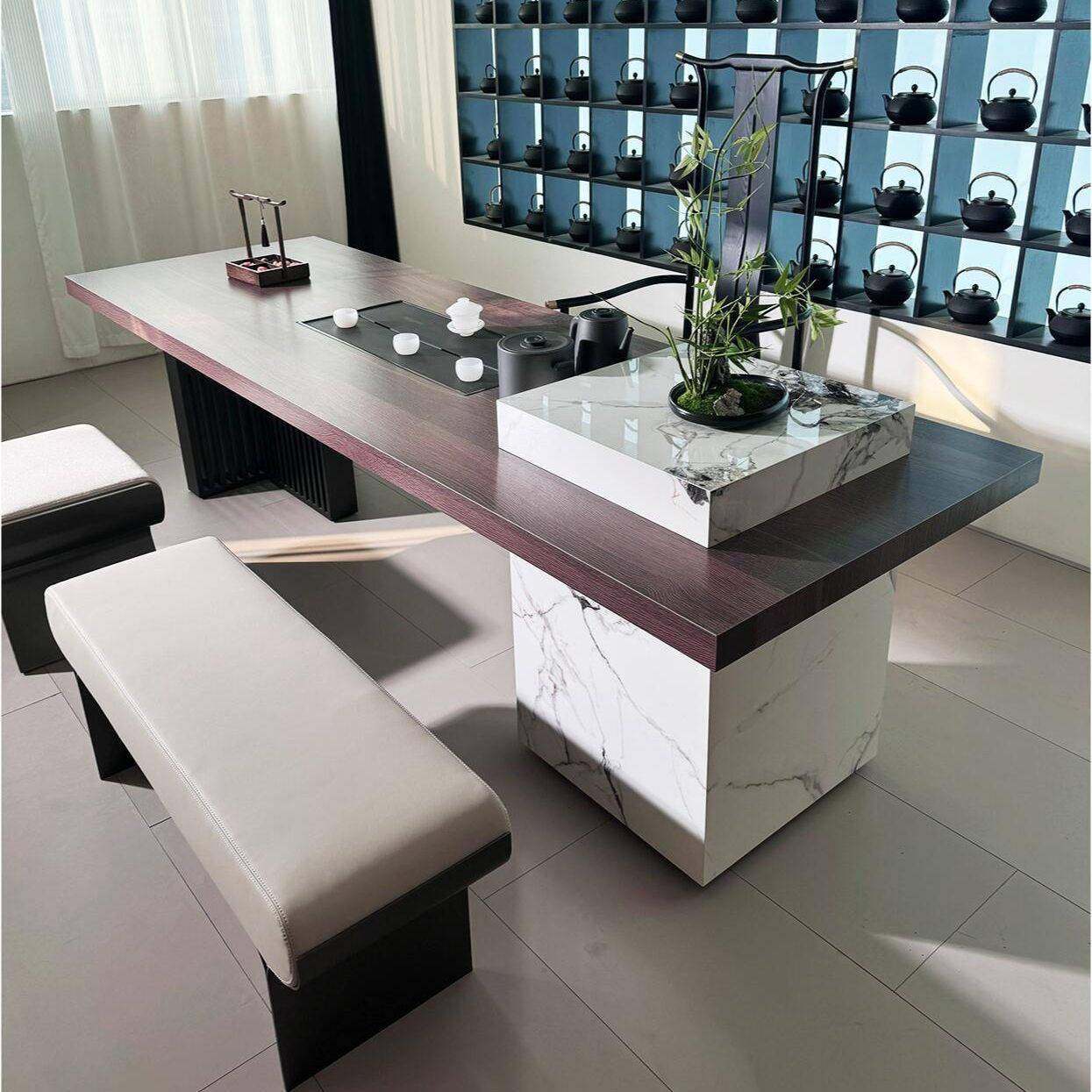 新中式实木茶桌椅组合现代简约老板办公室禅意泡茶台烧水壶一体,住宅家具,家用茶台/茶桌,淘宝优惠券,粉丝福利购,淘宝优惠卷