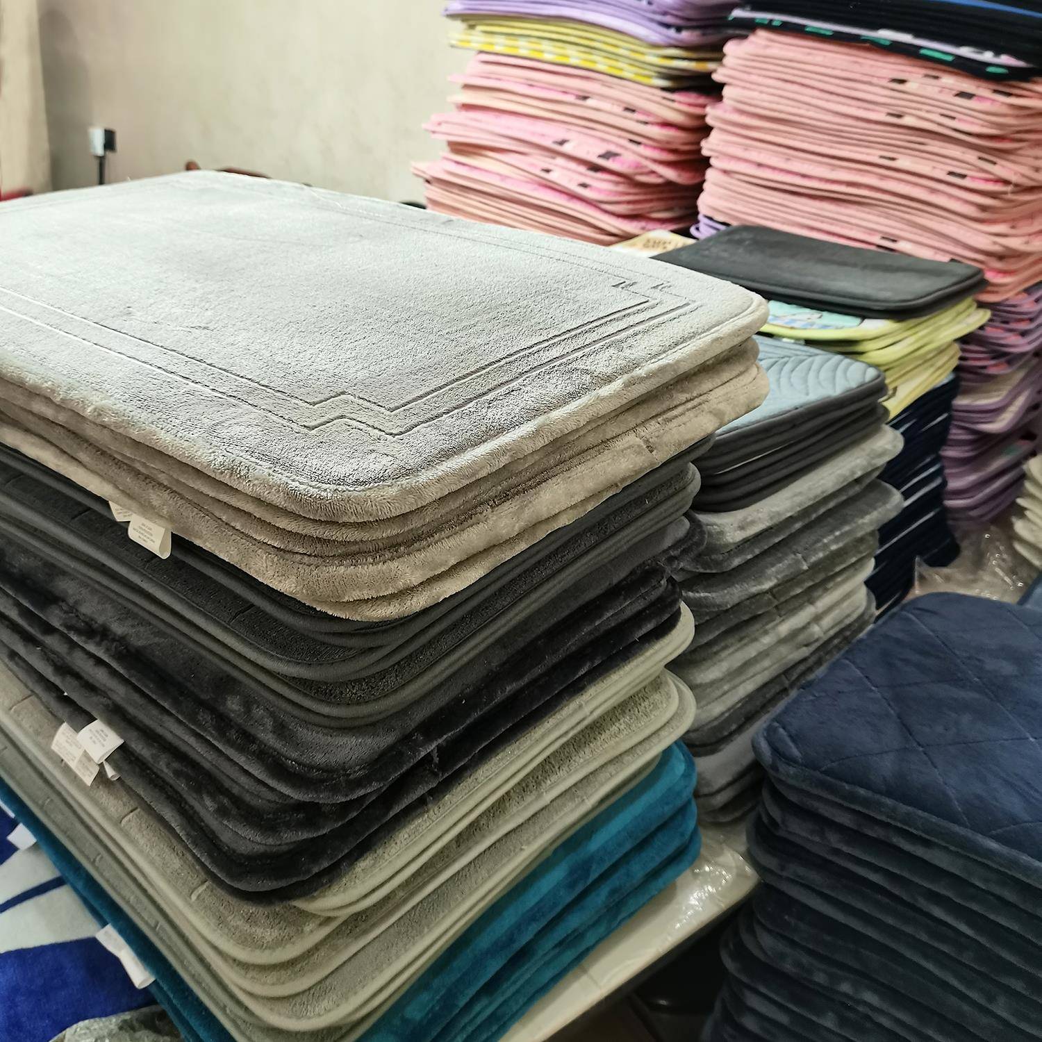 欧美高货微瑕超厚实地垫地毯记忆海绵入户化妆室浴室吸水防滑地毯