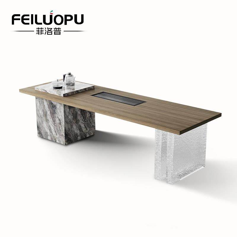 轻奢现代简约岩板茶台意式极简茶桌椅组合别墅客厅设计师高端创意,住宅家具,家用茶台/茶桌,淘宝优惠券,粉丝福利购,淘宝优惠卷