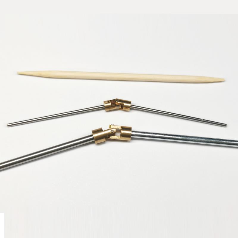 1mm/2mm精密万向节微型联轴器连轴器连接器黄铜连接杆模型静改动