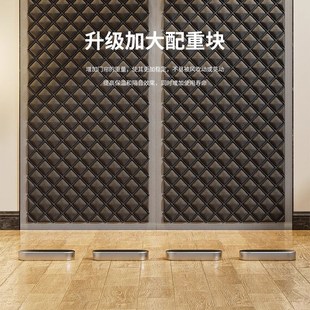 保暖防 隔音门帘隔断遮挡帘磁吸卧室家用加D厚静音吸音棉降噪冬季