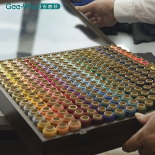 木质家用针线盒手工针线缝衣402彩色结实涤纶256色陈Y列用缝纫机