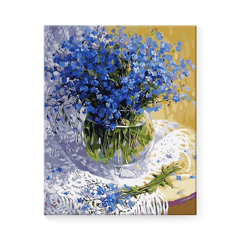 填充油彩画满天星数字油画4050涂画填色diy手工孕妇解闷绘画