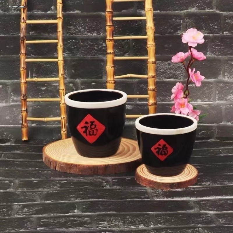 刺身摆盘装饰干冰小壶干冰盅福缸杯菜品冷菜海鲜姿造点缀拼盘摆件