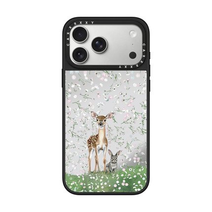 雏菊小鹿小兔手机壳苹果17ProMax适用iPhone16Pro可爱卡通系列15Plus少女爆款14防摔保护套13硬壳12