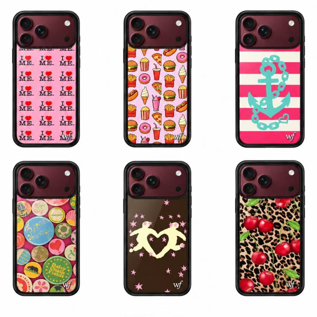 Wildflower小红书同款勃艮第酒红手机壳适用iPhone18promax17pro16plus15/14潮流13防摔12wf灵魂伴侣手机壳女