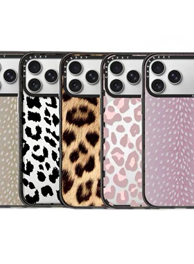 豹纹系列磁吸手机壳苹果17ProMax适用iPhone16Pro可爱小鹿斑纹卡通15Plus少女爆款14防摔保护套13硬壳12