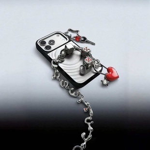 GD权志龙金属C链手链手机挂链珍珠精美饰品时尚潮牌手机挂饰