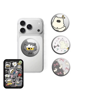 权志龙ZOA猫MagSafe磁吸支架手机支架适用苹果可爱Matsui狗狗丝带