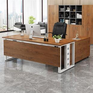 实木老板桌办公桌简约现代实木大班台电脑桌简易单人位主管桌子