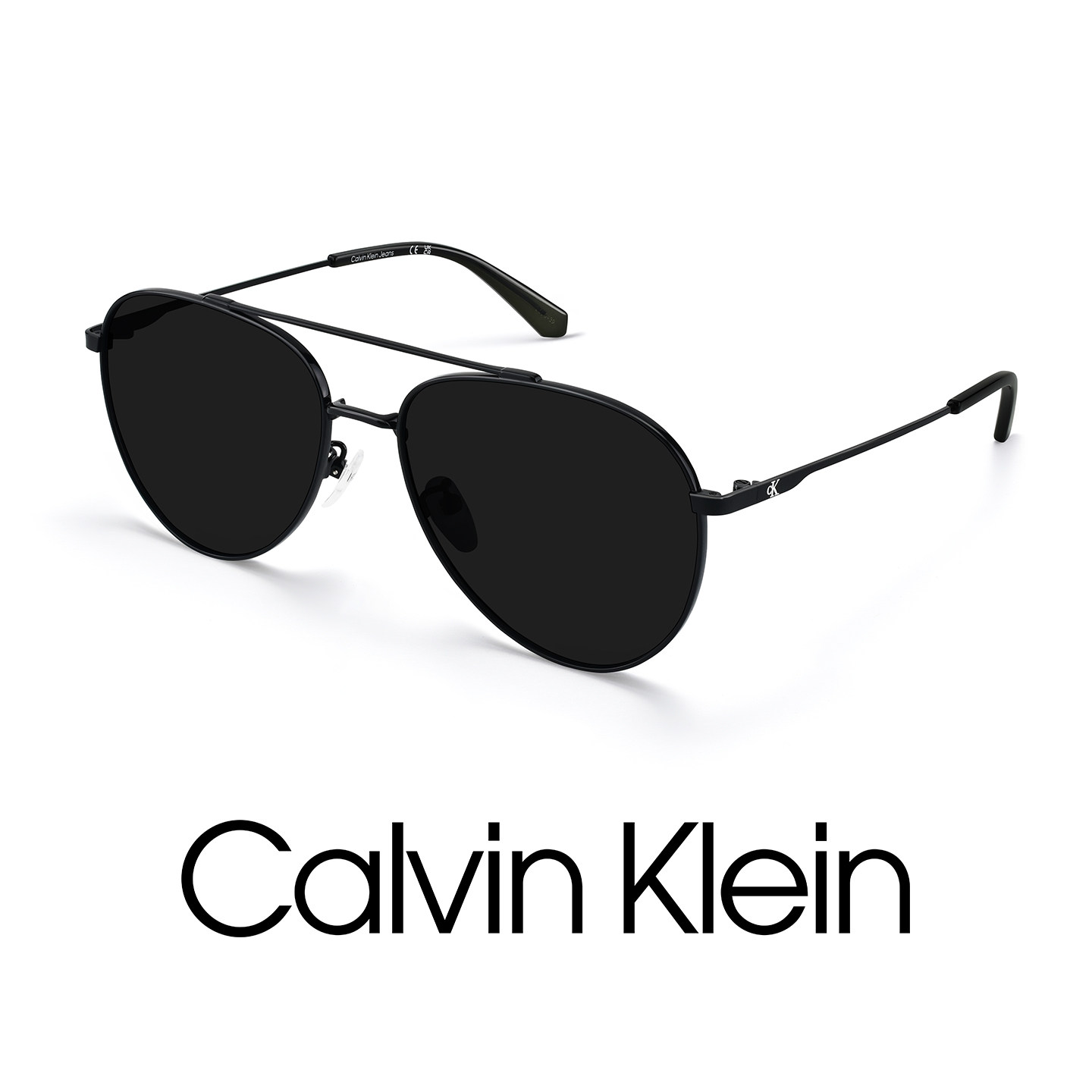 ck墨镜女2026新款复古飞行员防紫外线偏光太阳镜男CKJ26218SPLB