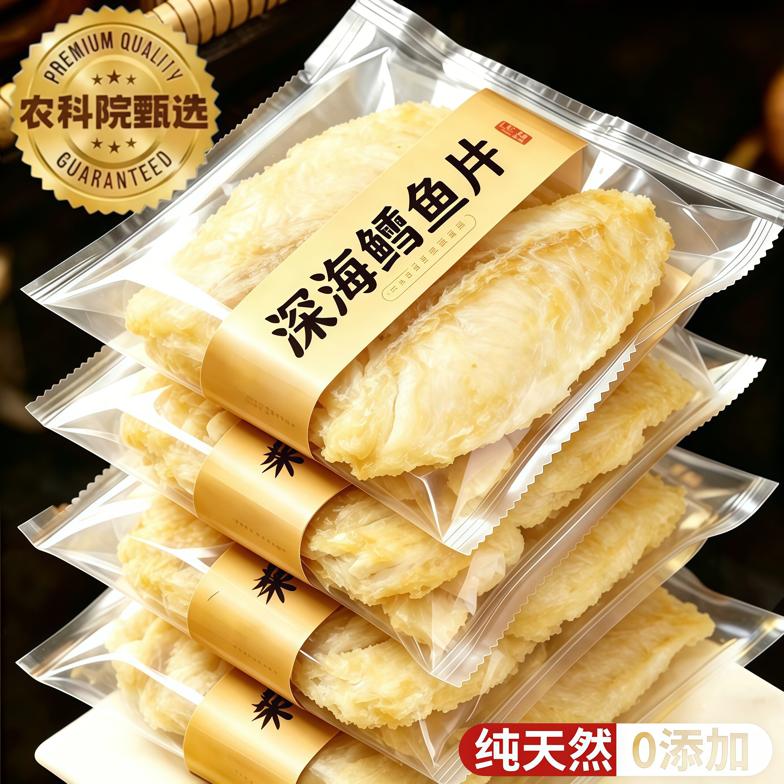 鳕鱼片特产鱼干零食烤鱼片深海香辣小鱼干熟食开袋即食官方旗舰店