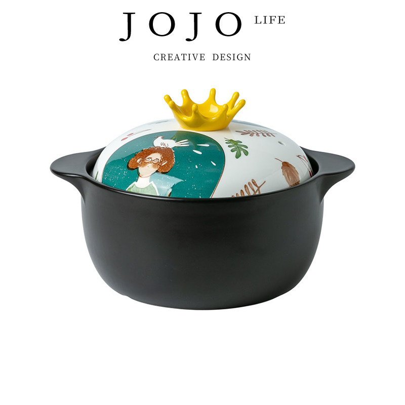 J0JOtale锅具砂锅耐高温汤煲陶瓷沙锅煲汤锅炖锅明火  童话