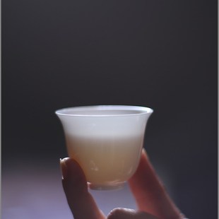 小飞虹 品茗杯 谜 骨瓷茶杯茶盏茶碗单个主人杯铃铛杯超V薄胎高款