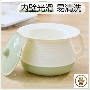 尿盆大人尿桶家用卧室小便女塑料痰盂带盖子夜壶加厚高脚加高尿桶